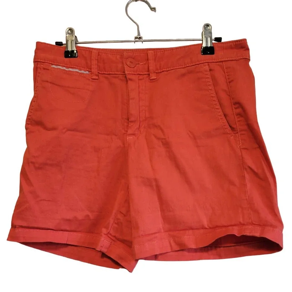 Chino by Anthropologie Womens Shorts Size 25 Orange Cotton - Picture 1 of 3